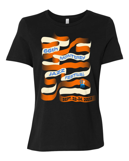 2023 Monterey Jazz Festival "Festival Lineup" Ladies Black T-Shirt