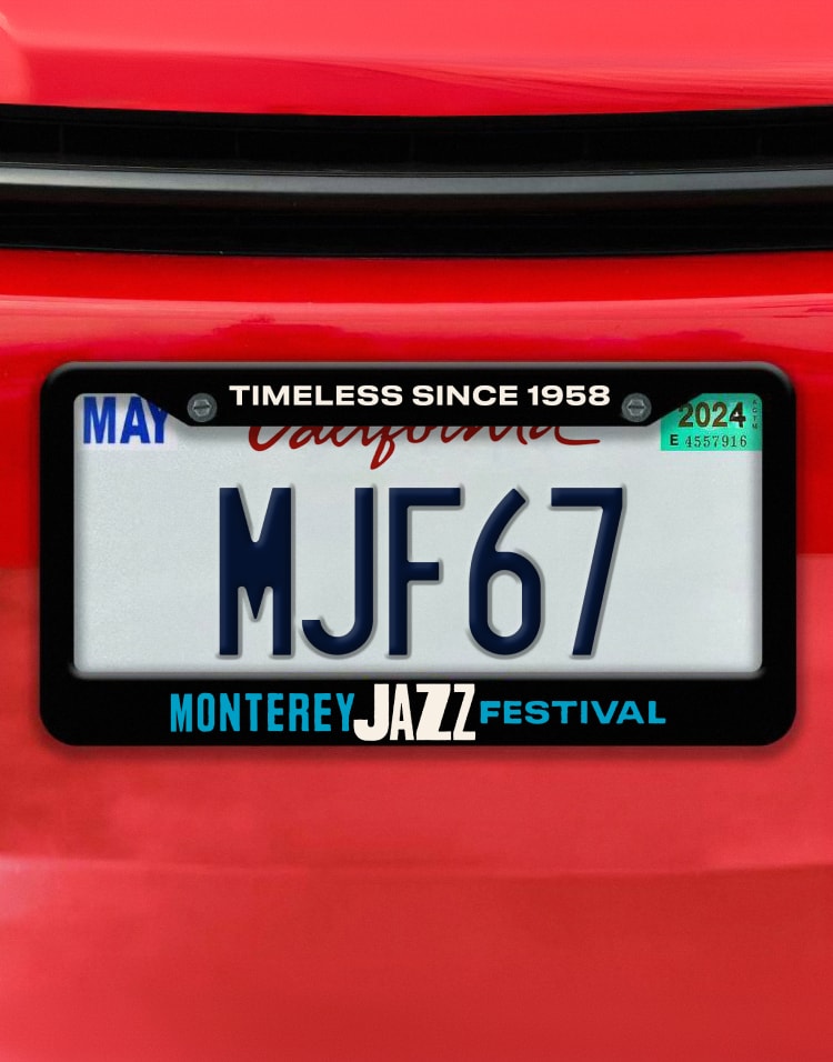 2024 Monterey Jazz Festival License Plate Holder