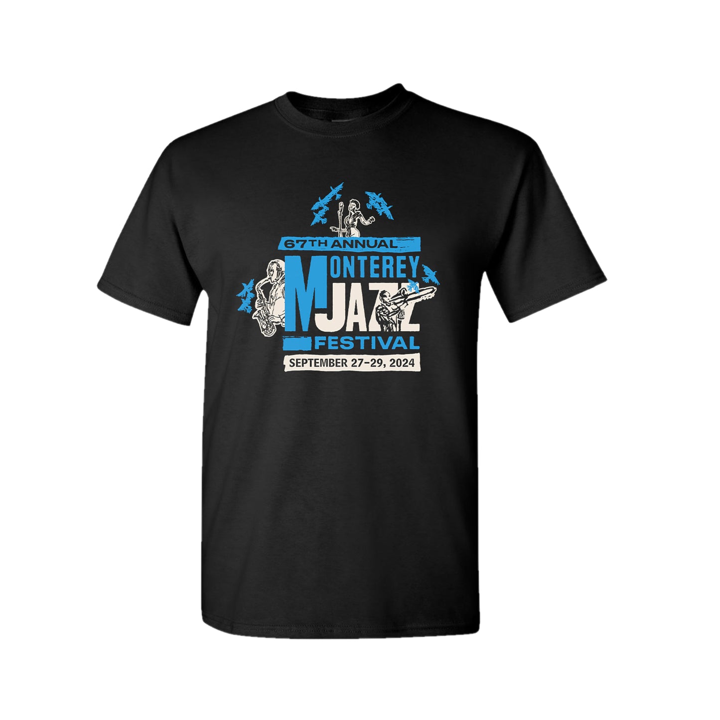 2024 Monterey Jazz Festival "Festival Lineup" Black T-Shirt