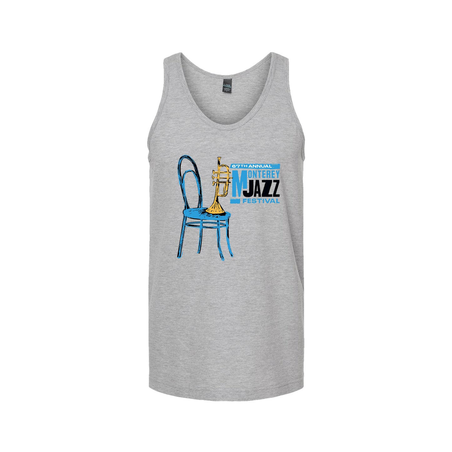 2024 Monterey Jazz Festival "Chair + Trumpet" Mens Tank-Top Shirt